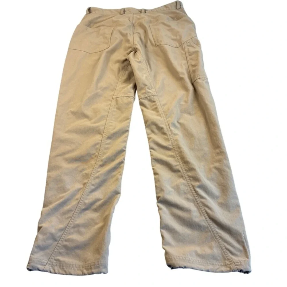 Mountain Hardwear Mens Tan Nylon Hiking Pants Articulated Knee Size M 34x32